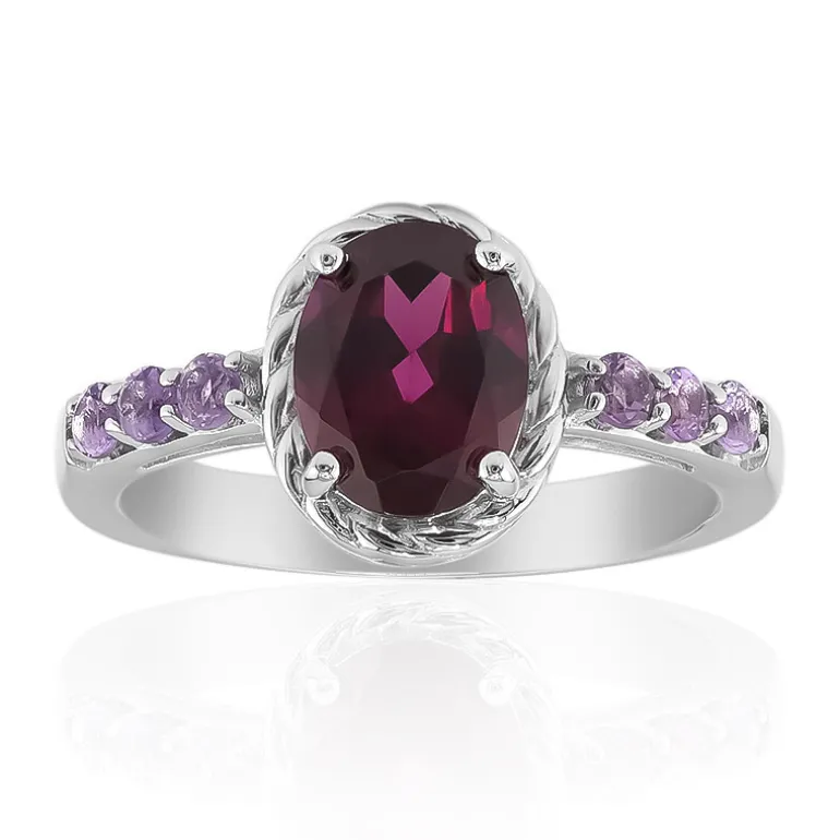 Rift Valley-Rhodolith-Silberring