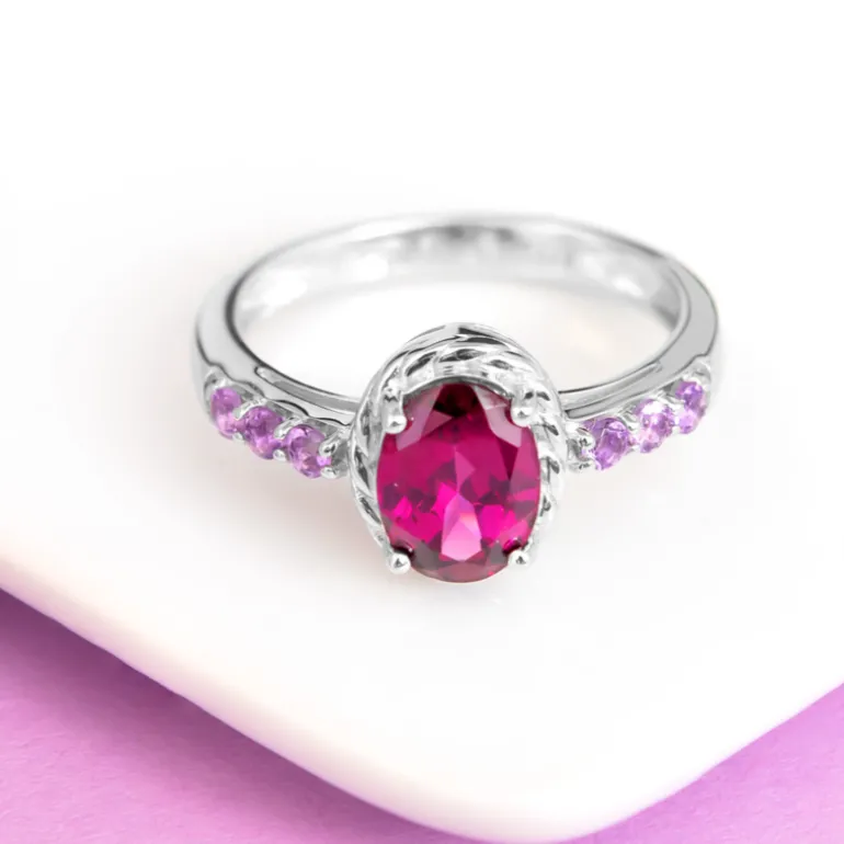 Rift Valley-Rhodolith-Silberring