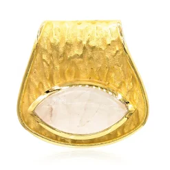 Rosenquarz-Silberanhänger