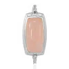 Rosenquarz-Silberanhänger