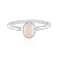 Rosenquarz-Silberring