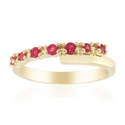 Roter Beryll-Goldring