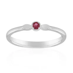 Roter Beryll-Silberring