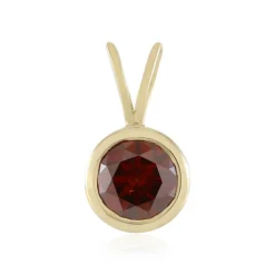 Roter I2 Brillant-Goldanhänger