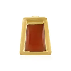 Roter Onyx-Silberanhänger