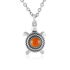 Roter Onyx-Silberhalskette (Desert Chic)