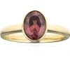 Roter Zirkon-Goldring (CUSTODANA)