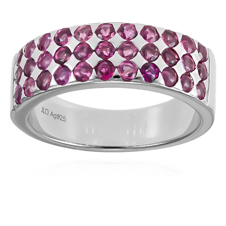 Rubellit-Silberring