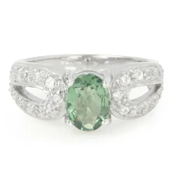 Russischer Apatit-Silberring