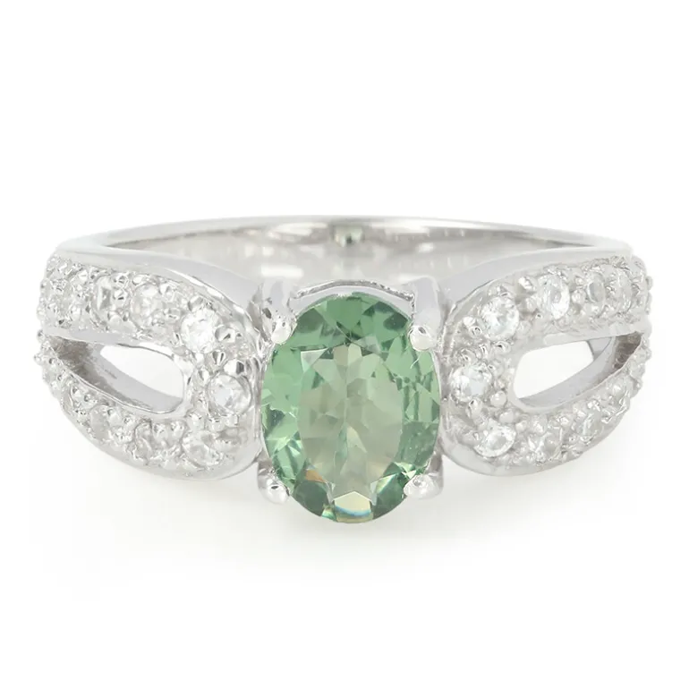 Russischer Apatit-Silberring