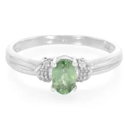 Russischer Apatit-Silberring