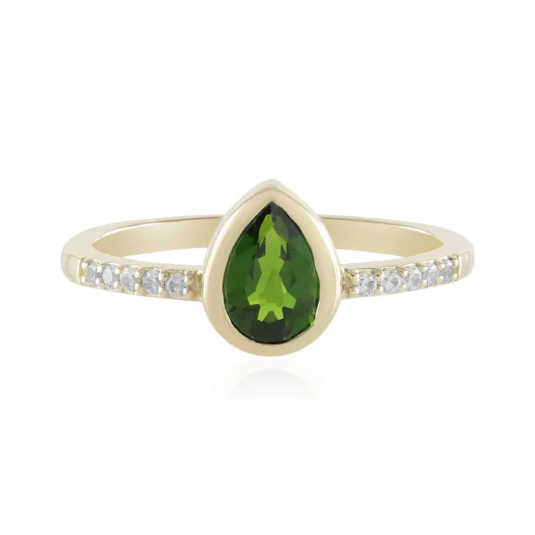 Russischer Diopsid-Goldring