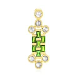 Russischer Diopsid-Silberanhänger(Adela Silber)