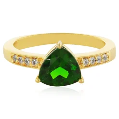 Russischer Diopsid-Silberring