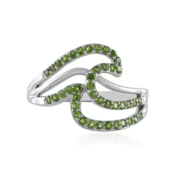 Russischer Diopsid-Silberring