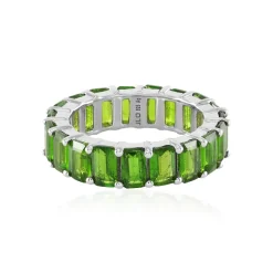 Russischer Diopsid-Silberring