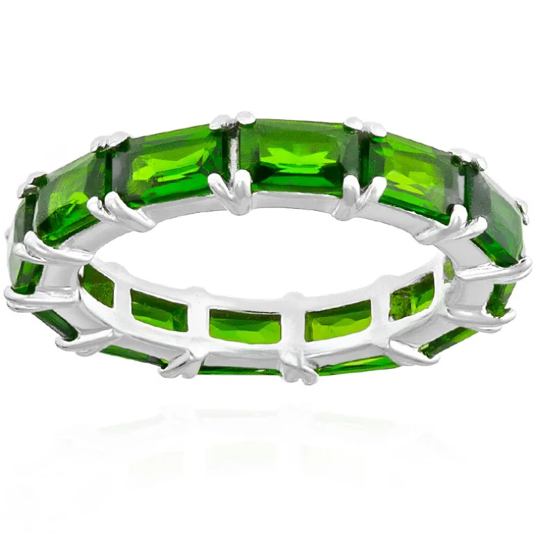 Russischer Diopsid-Silberring