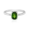 Russischer Diopsid-Silberring