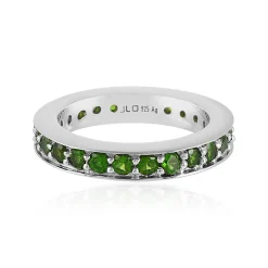 Russischer Diopsid-Silberring