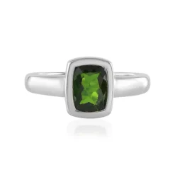 Russischer Diopsid-Silberring