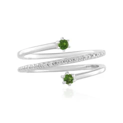 Russischer Diopsid-Silberring