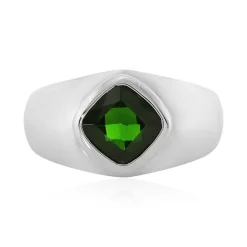 Russischer Diopsid-Silberring