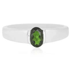 Russischer Diopsid-Silberring