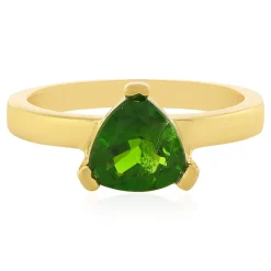 Russischer Diopsid-Silberring