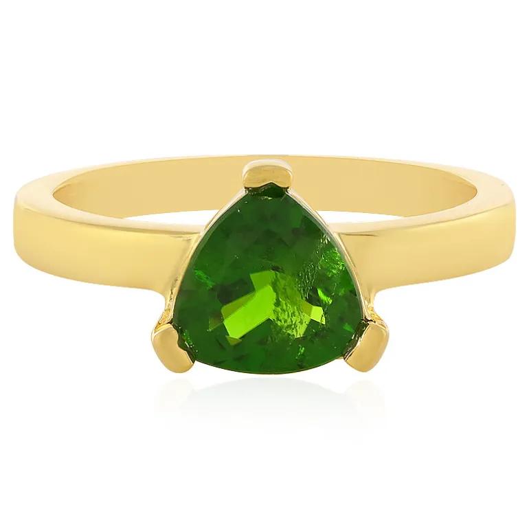 Russischer Diopsid-Silberring