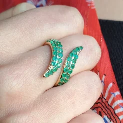 Russischer Smaragd-Goldring