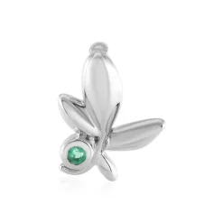 Russischer Smaragd-Silberanhänger