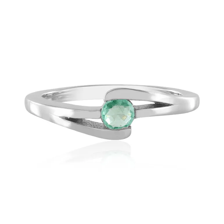 Russischer Smaragd-Silberring