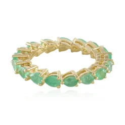 Russischer Smaragd-Silberring