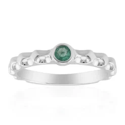 Russischer Smaragd-Silberring