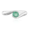 Russischer Smaragd-Silberring