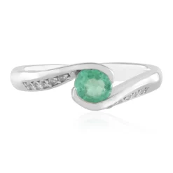 Russischer Smaragd-Silberring