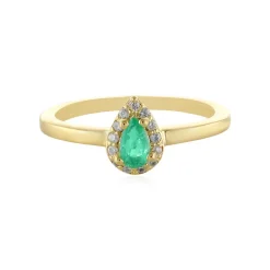 Russischer Smaragd-Silberring