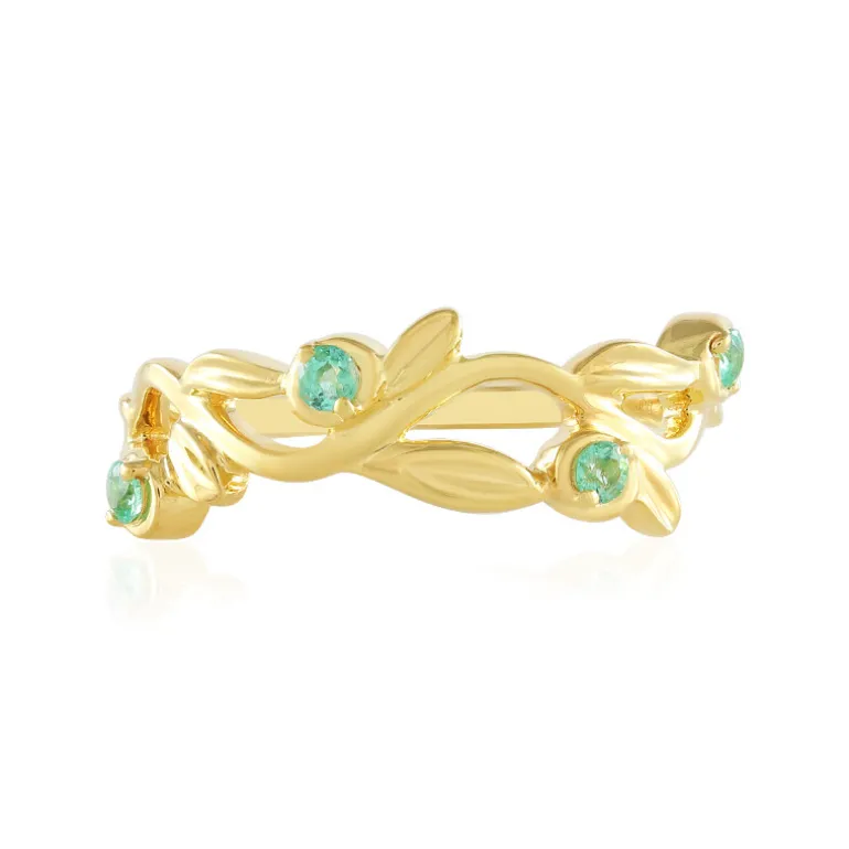 Russischer Smaragd-Silberring