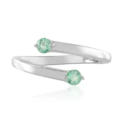 Russischer Smaragd-Silberring