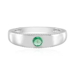 Russischer Smaragd-Silberring (SAELOCANA)