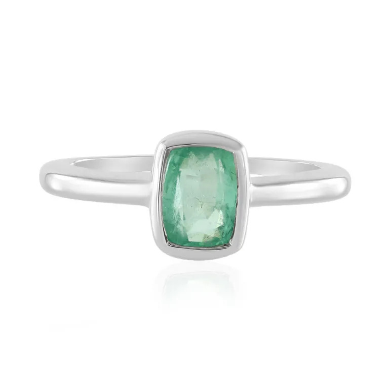 Russischer Smaragd-Silberring