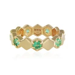 Russischer Smaragd-Silberring