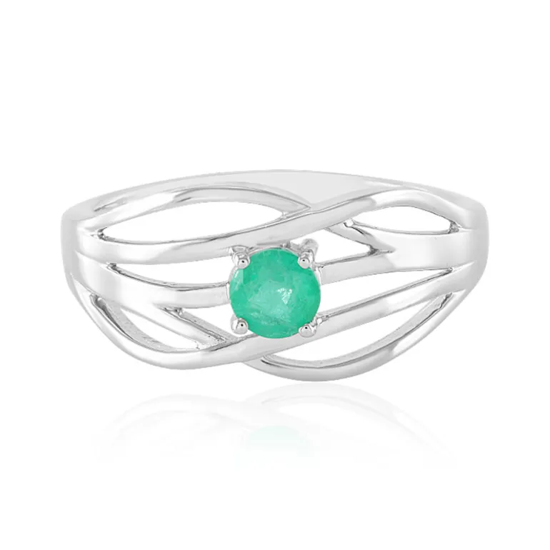 Russischer Smaragd-Silberring