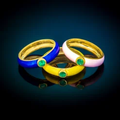 Russischer Smaragd-Silberring