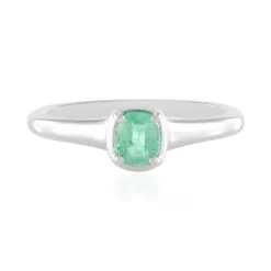 Russischer Smaragd-Silberring