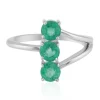 Russischer Smaragd-Silberring