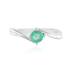 Russischer Smaragd-Silberring