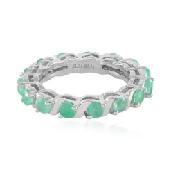 Russischer Smaragd-Silberring