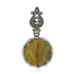 Rutilquarz-Silberanhänger (Annette classic)