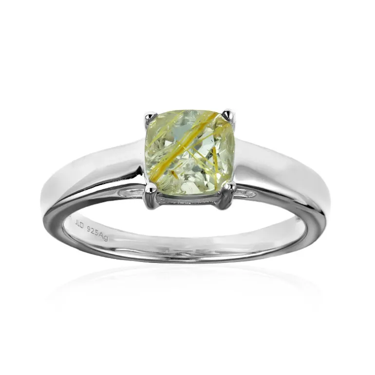 Rutilquarz-Silberring